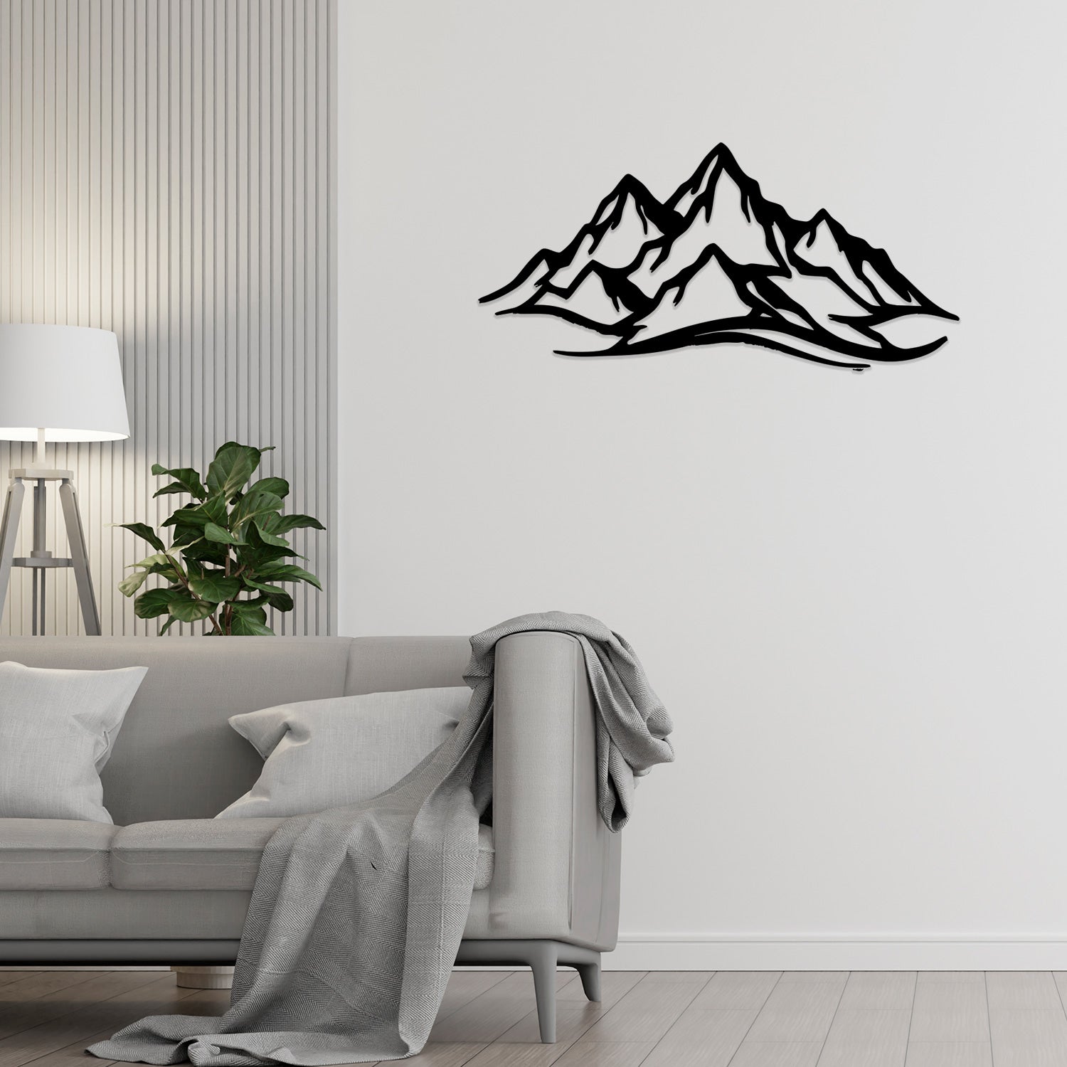 Mountain Range Metal Wall Art