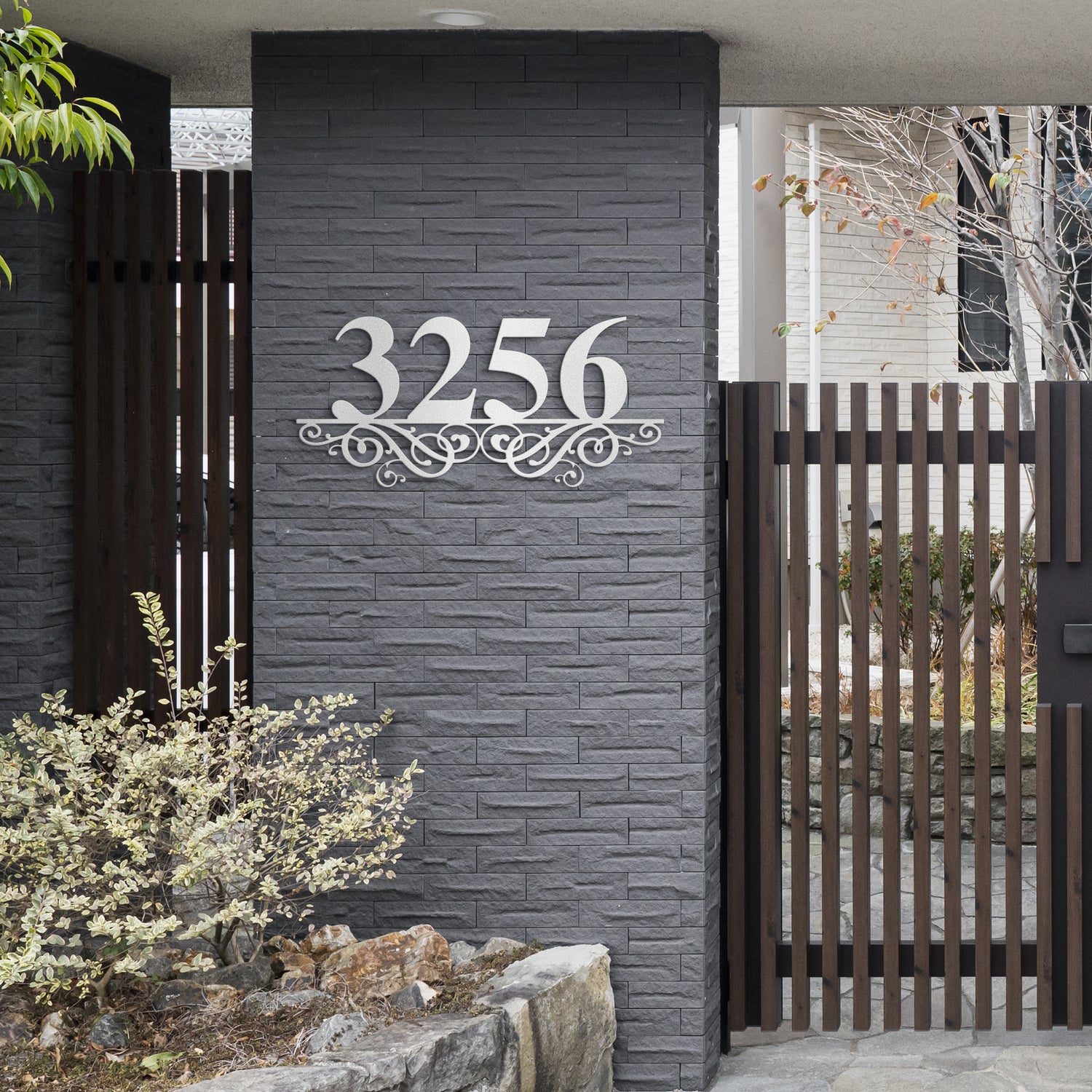 Designer Number = Personalized Metal Address Sign