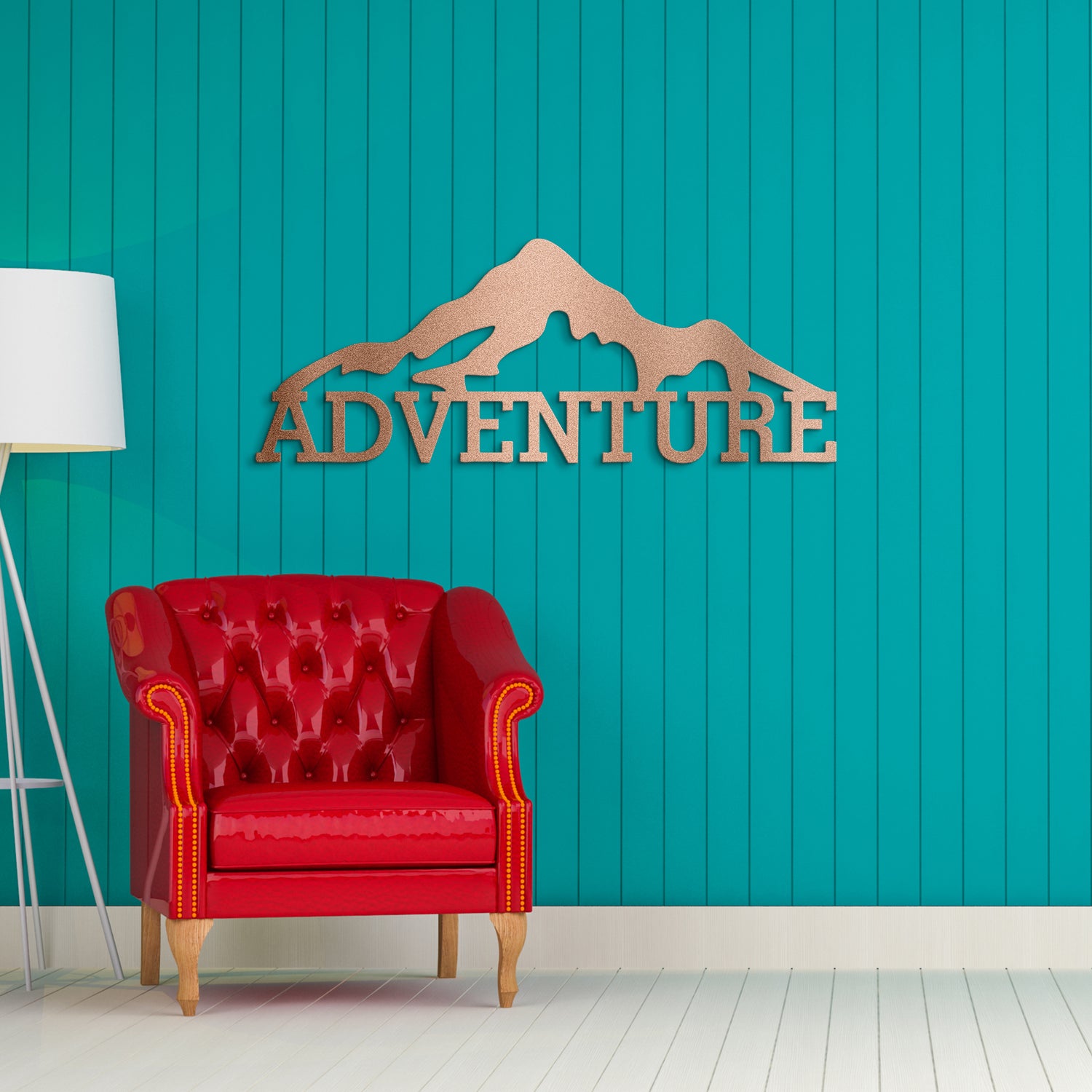 Adventure Mountain Metal Wall Art