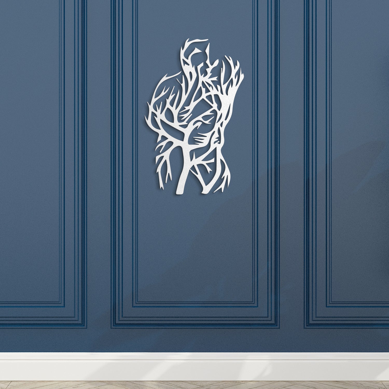 Romantic Tree Branches Metal Wall Art