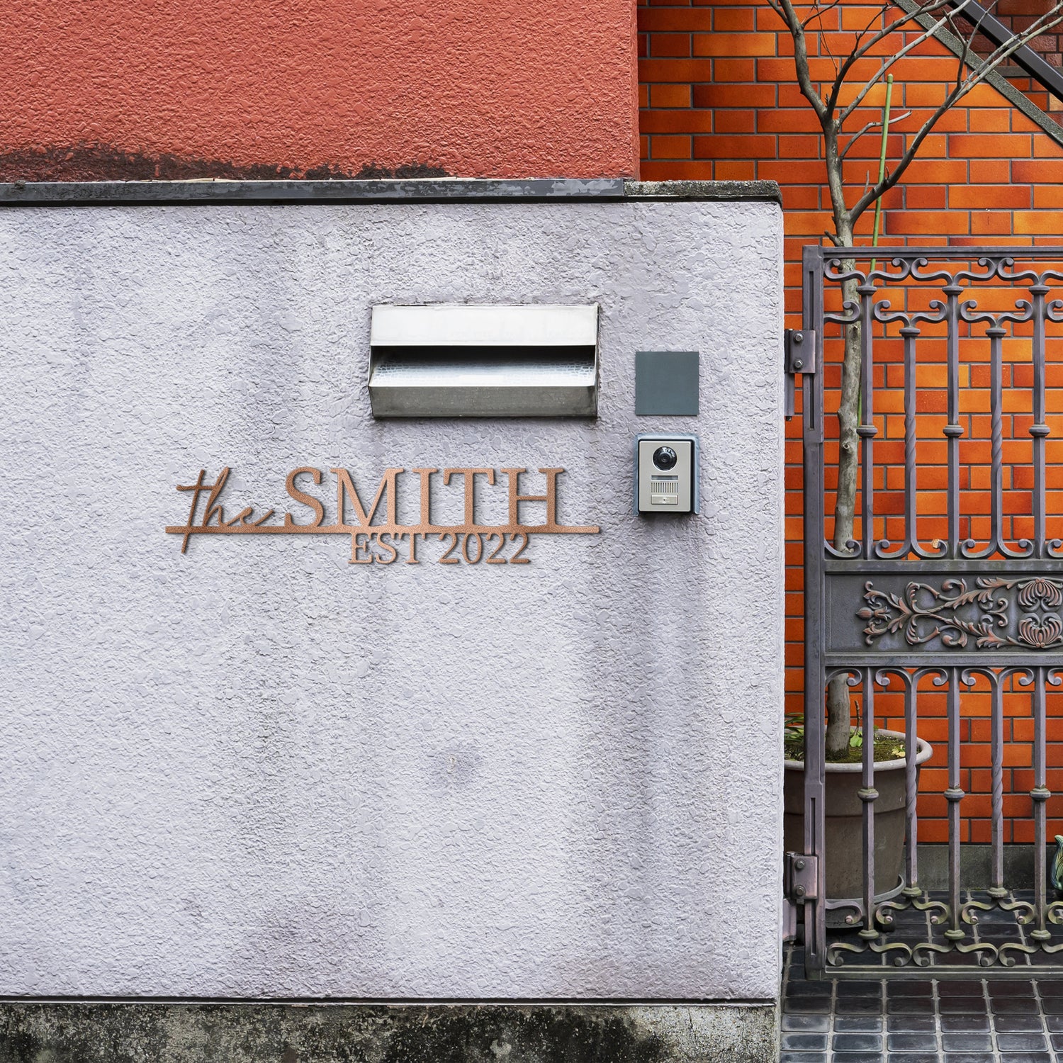 Name - Personalized Metal Address Sign