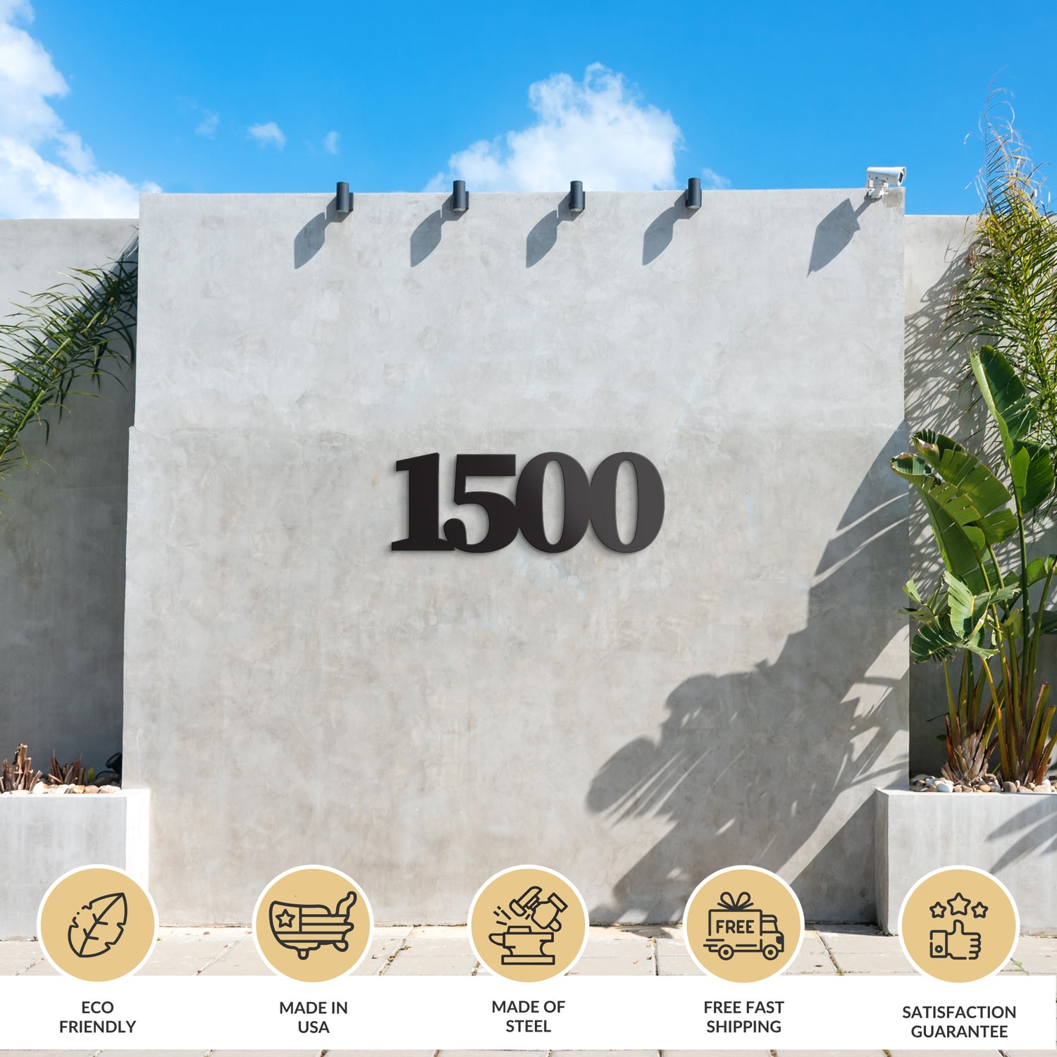 House Number - Personalized Metal Address Sign