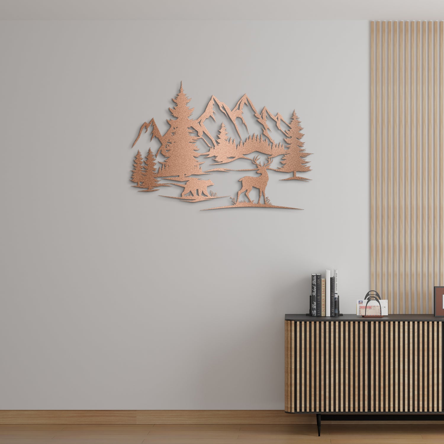 Mountain & Forest Metal Wall Art