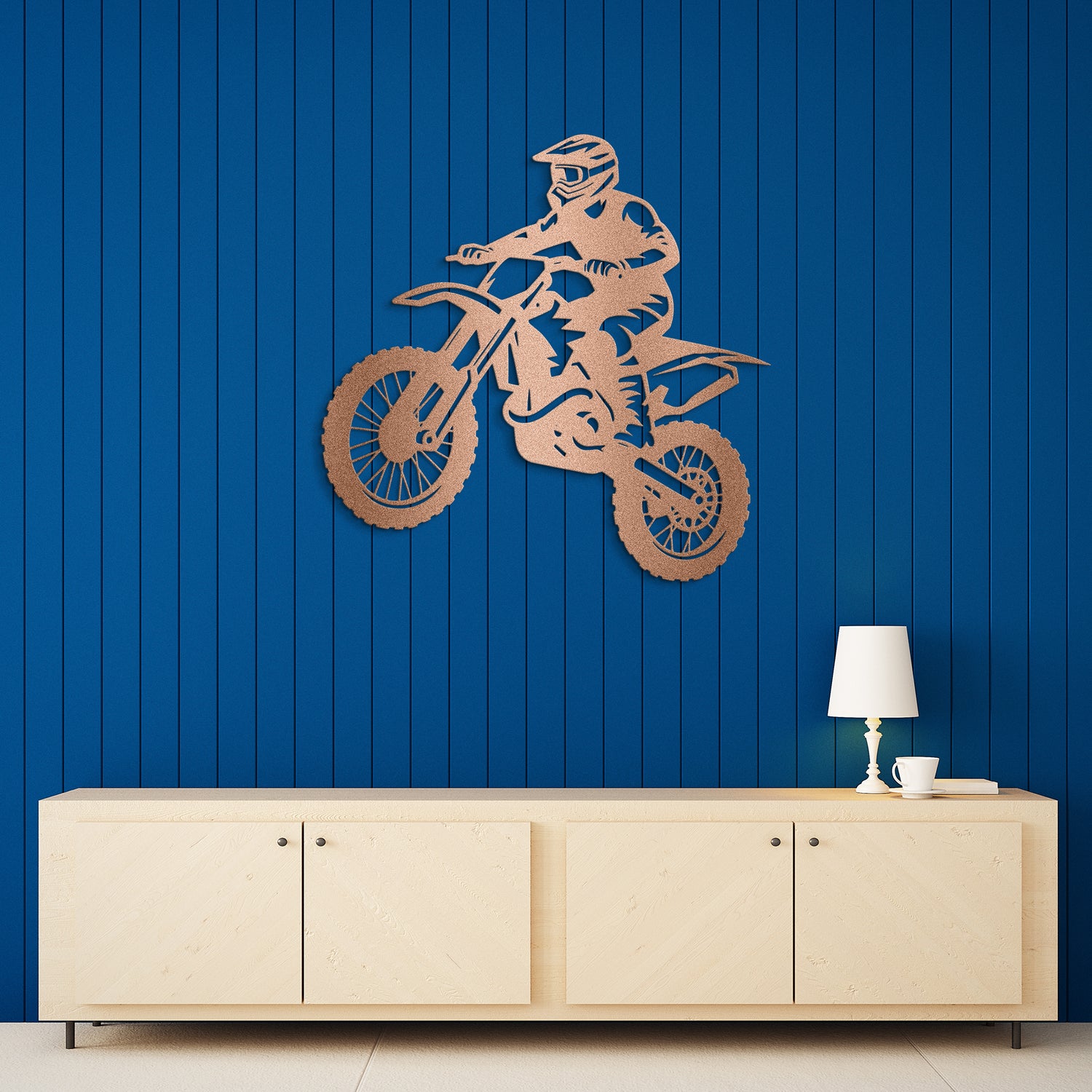 Dirt Biker Metal Wall Art