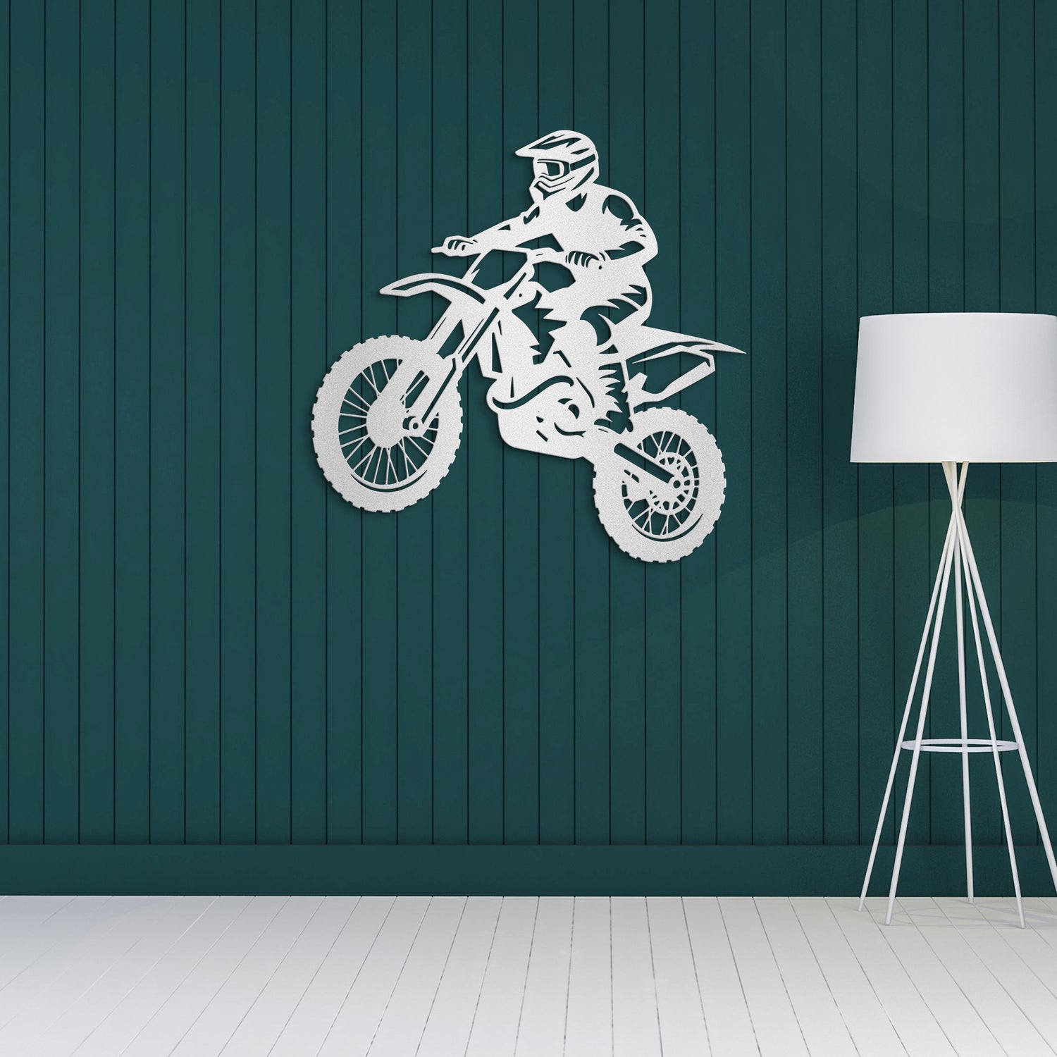 Dirt Biker Metal Wall Art