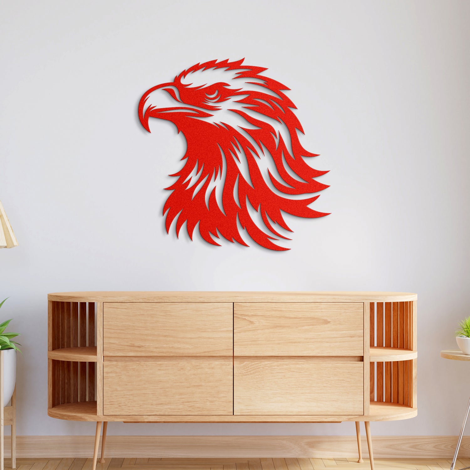Eagle Head Metal Wall Art
