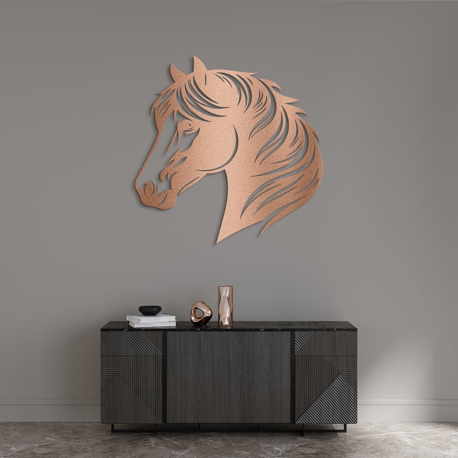 Horse Head Metal Wall Art