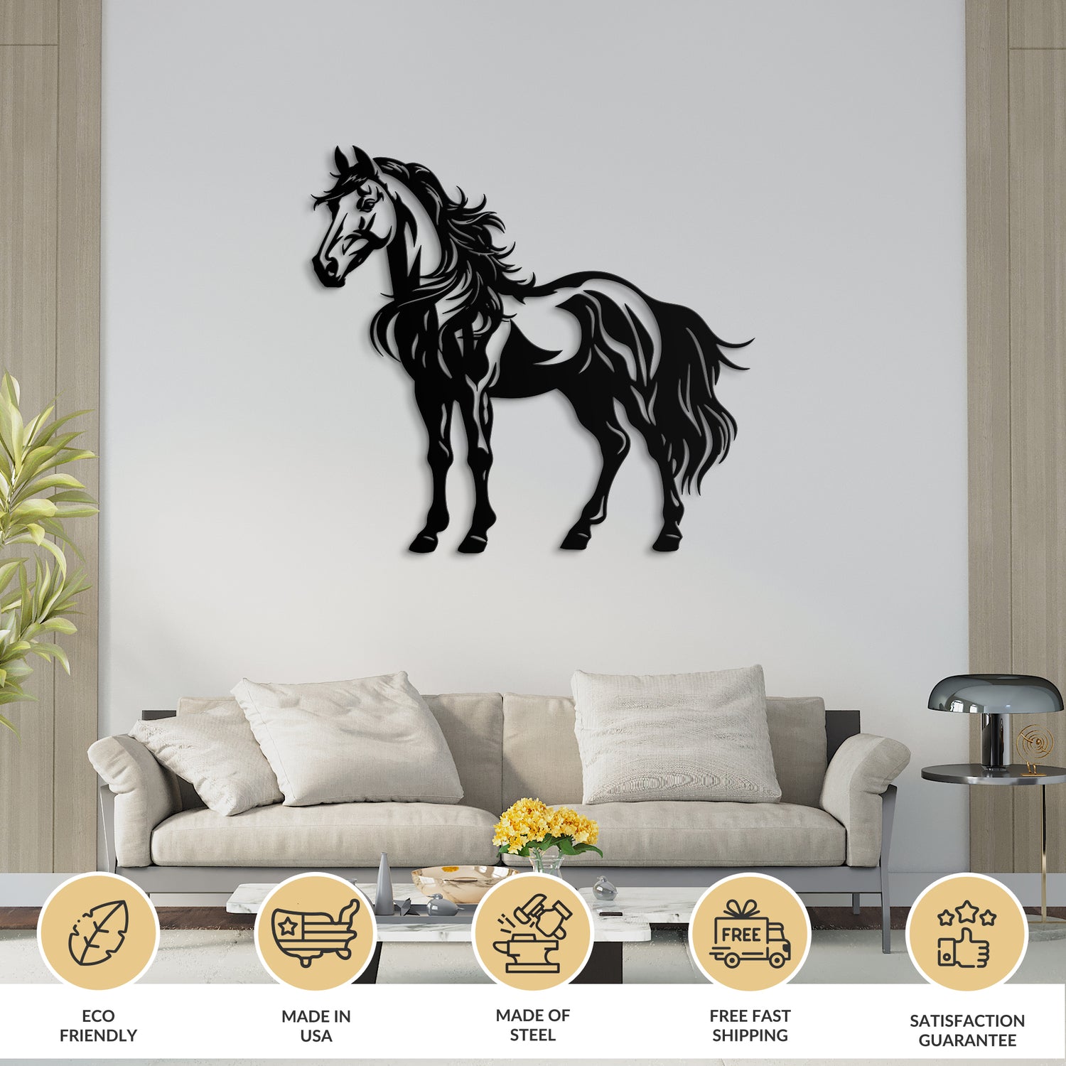 Horse Metal Wall Art