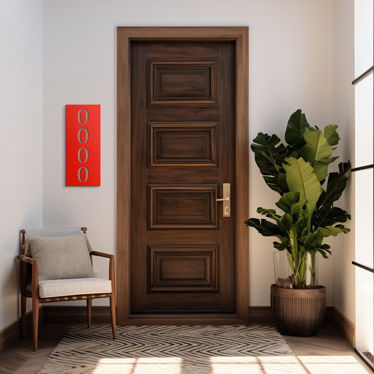 Number - Personalized Metal Address Sign