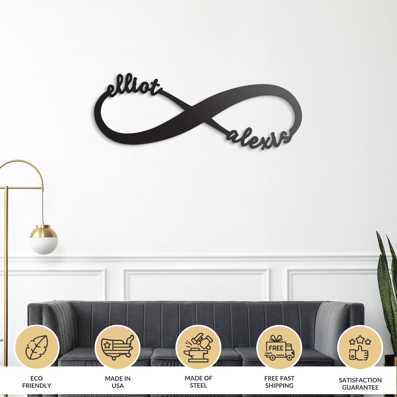 Name Infinity - Personalized Love Metal Sign