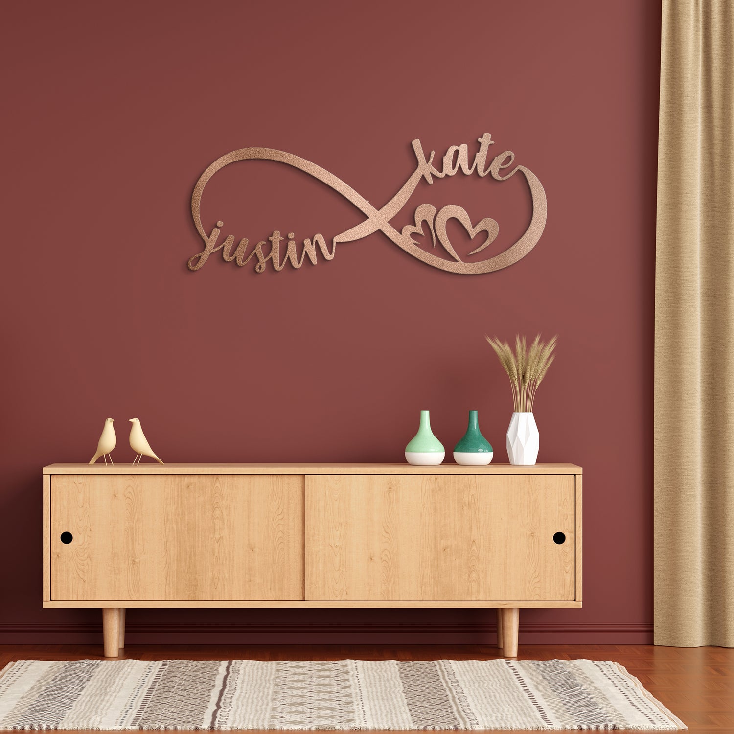 Infinity - Personalized Love Metal Sign