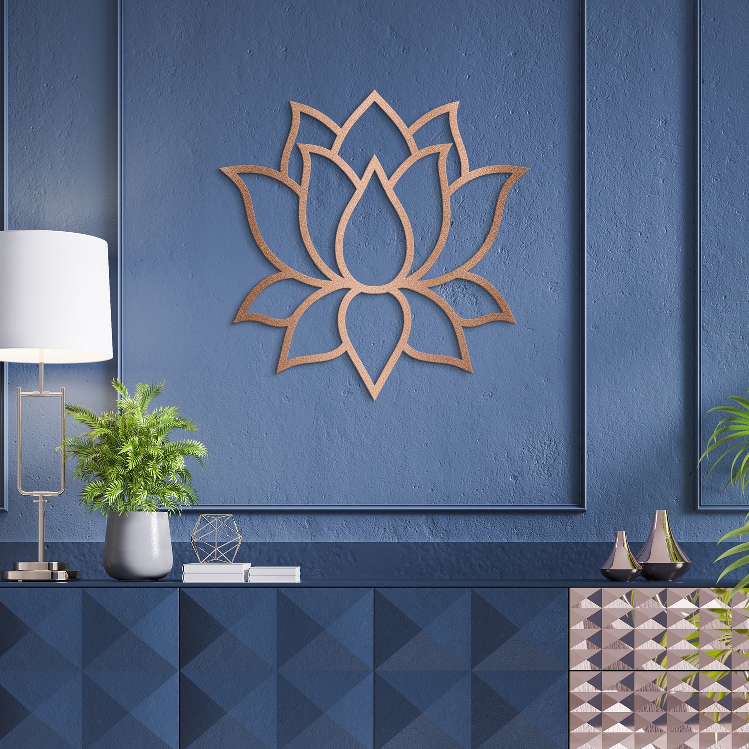 Lotus Metal Wall Art