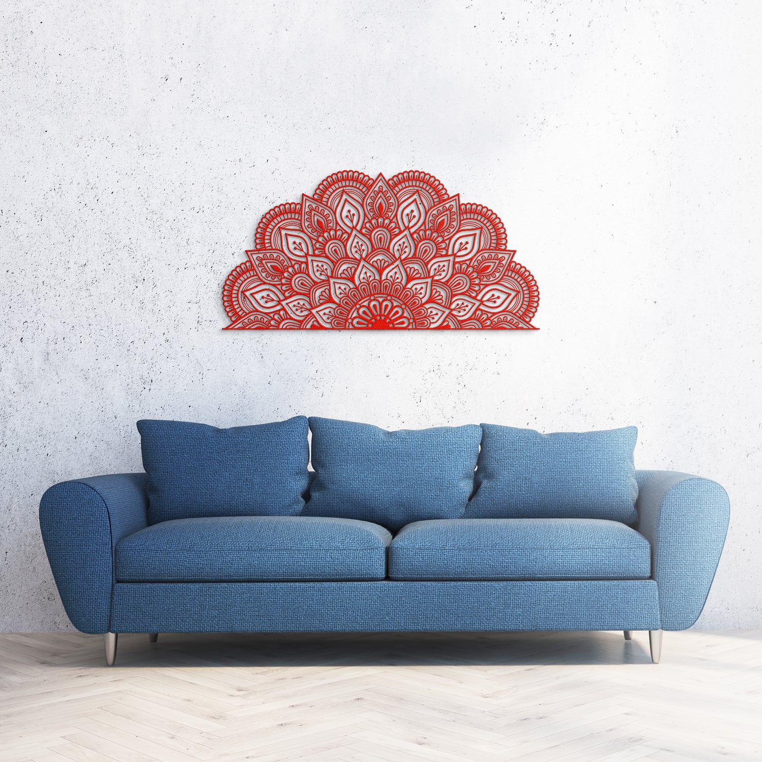 Half Mandala Metal Wall Art