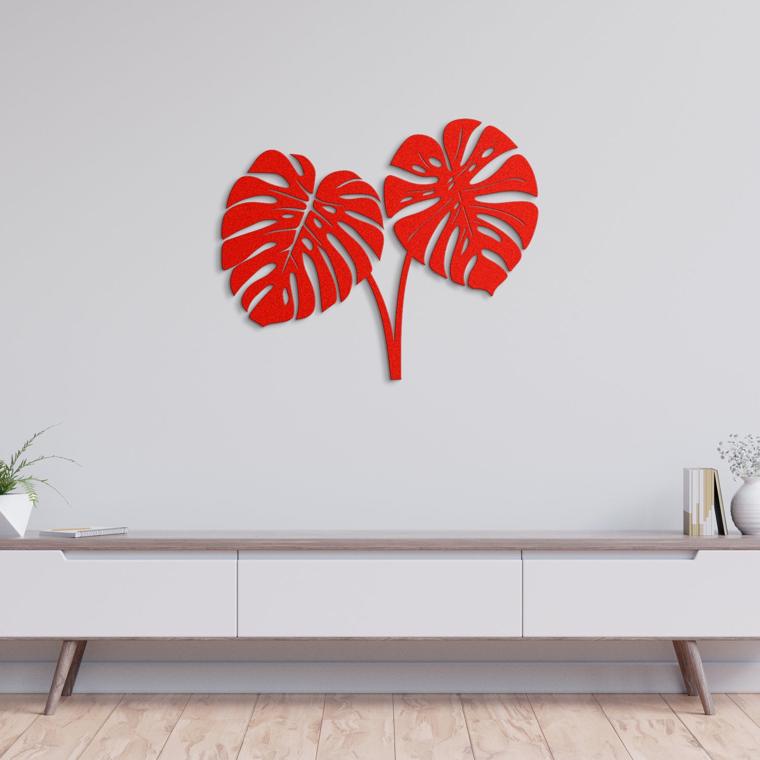 Monstera Leaf Metal Wall Art