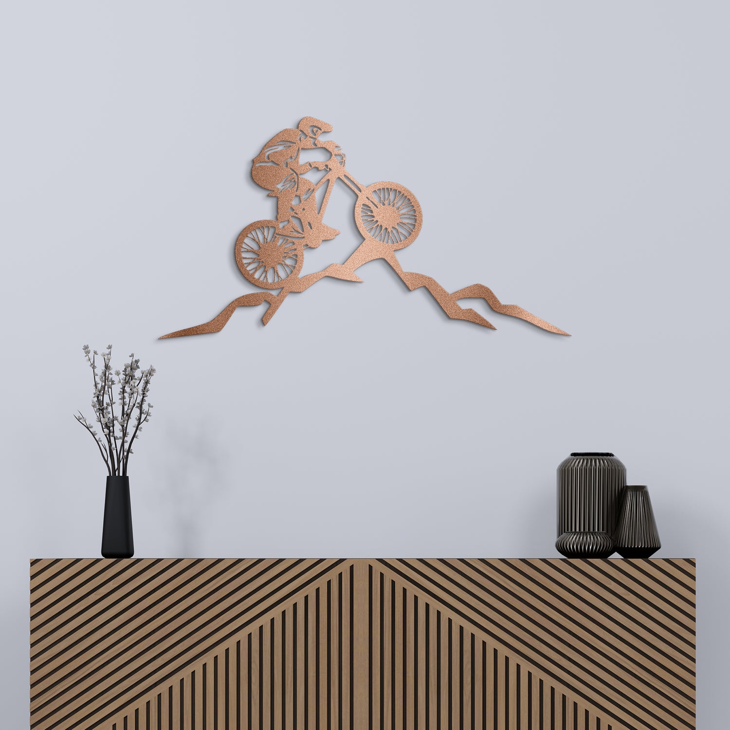 Mountain Rider Metal Wall Art