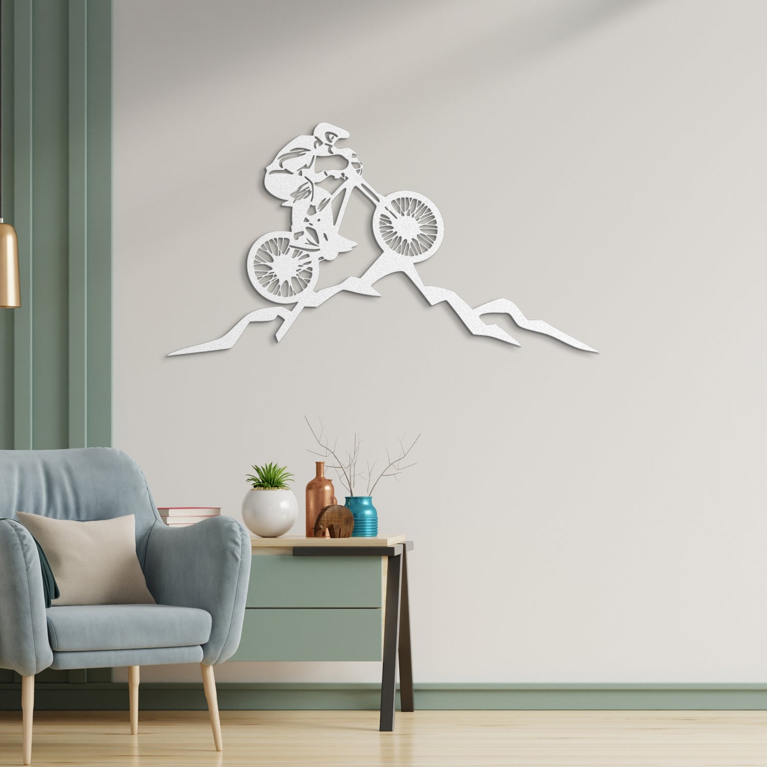 Mountain Rider Metal Wall Art