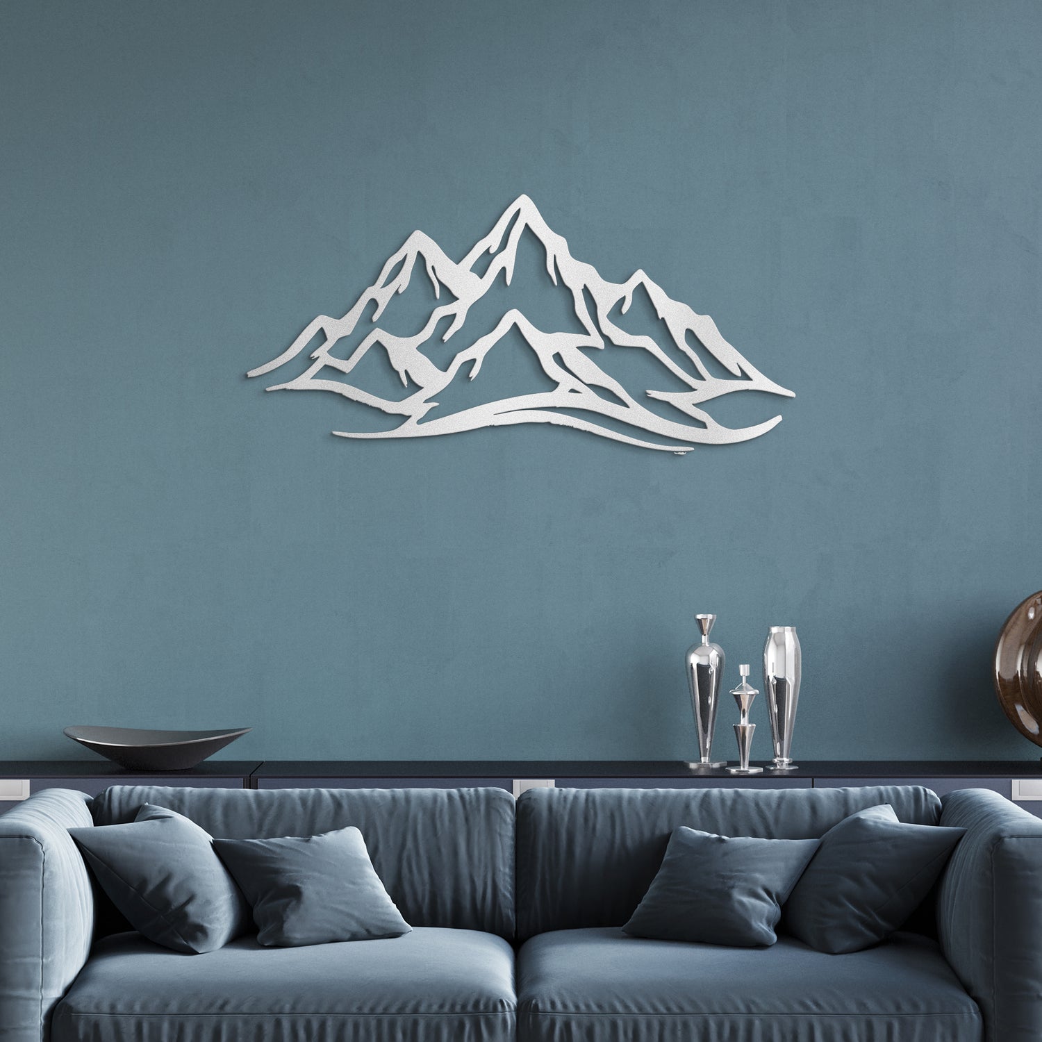 Mountain Range Metal Wall Art