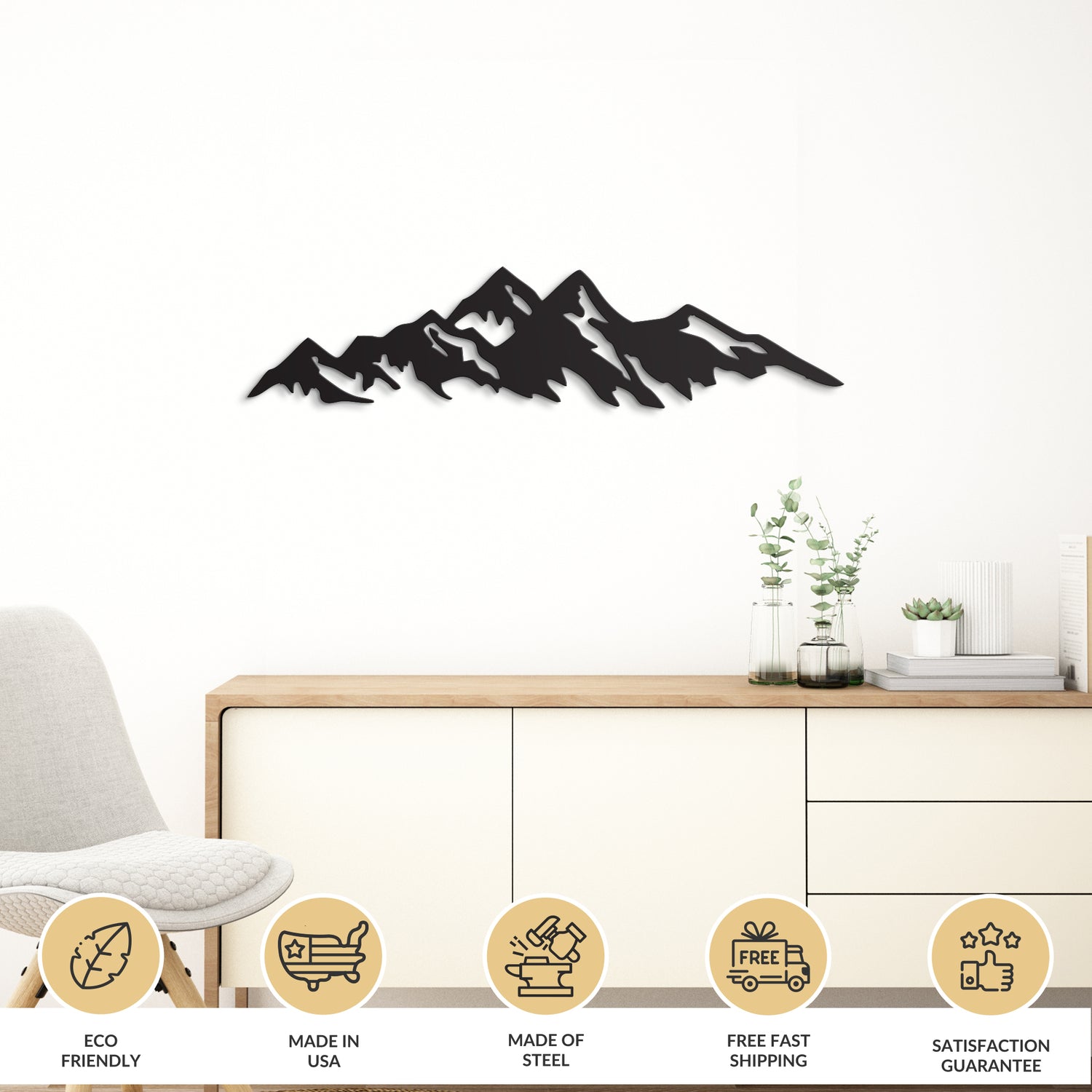 Amazing Mountain Metal Wall Art