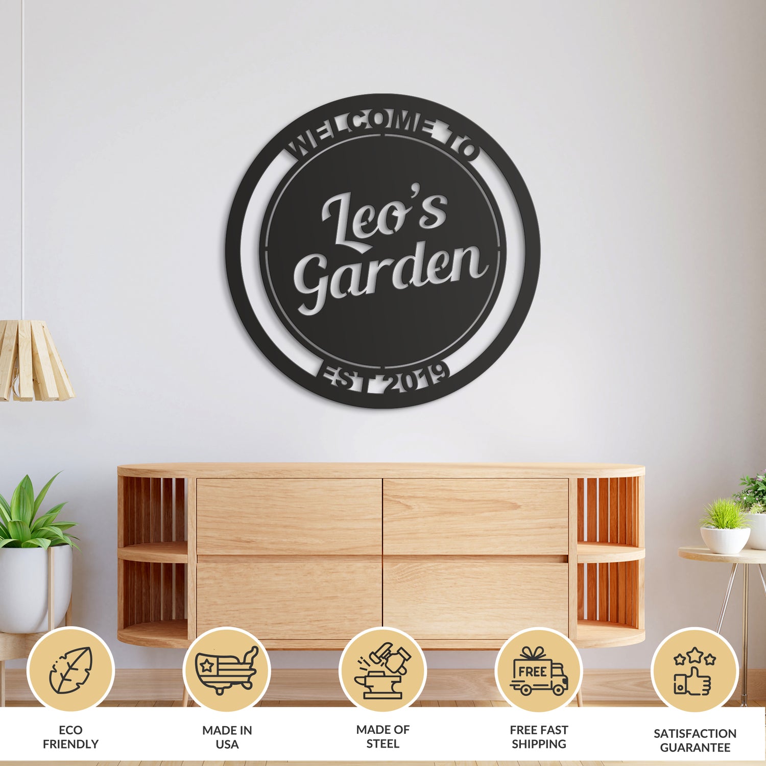 Personalized Patio Metal Sign