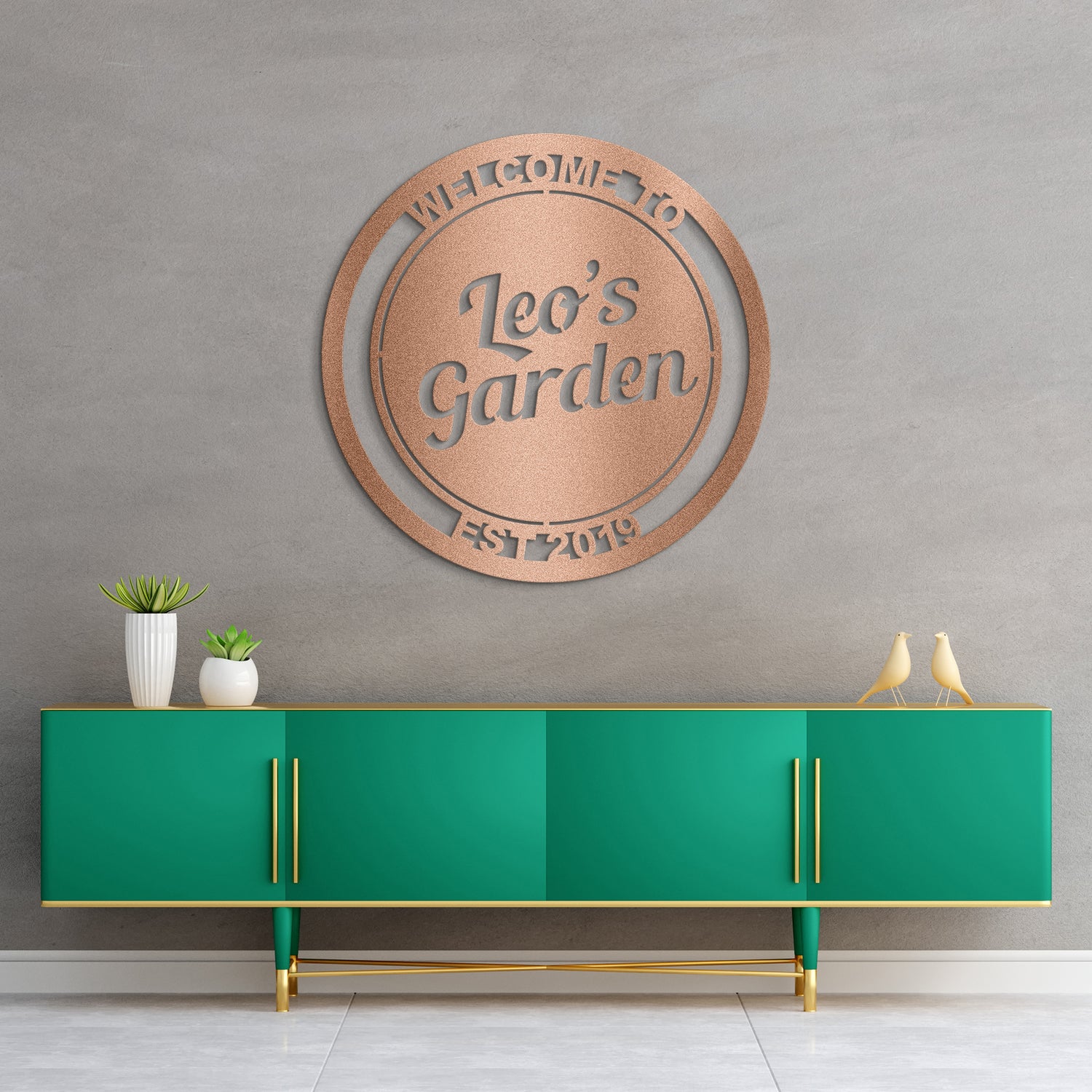 Personalized Patio Metal Sign