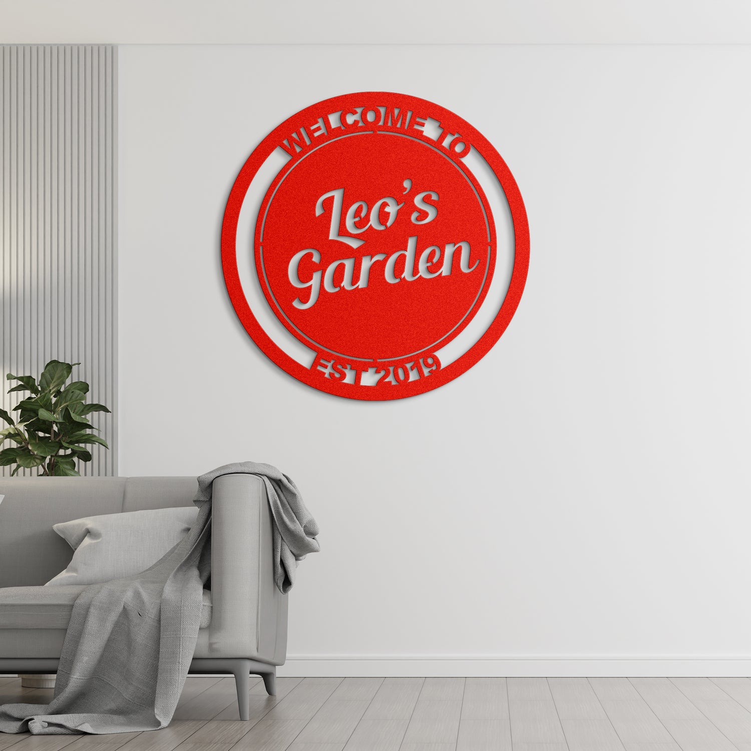 Personalized Patio Metal Sign