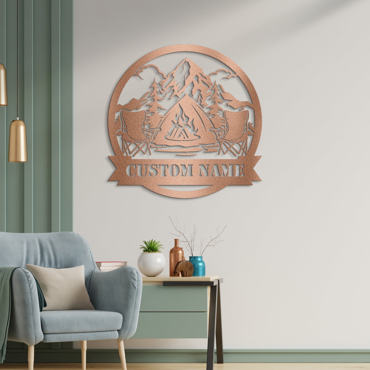 Personalized Campfire Metal Sign