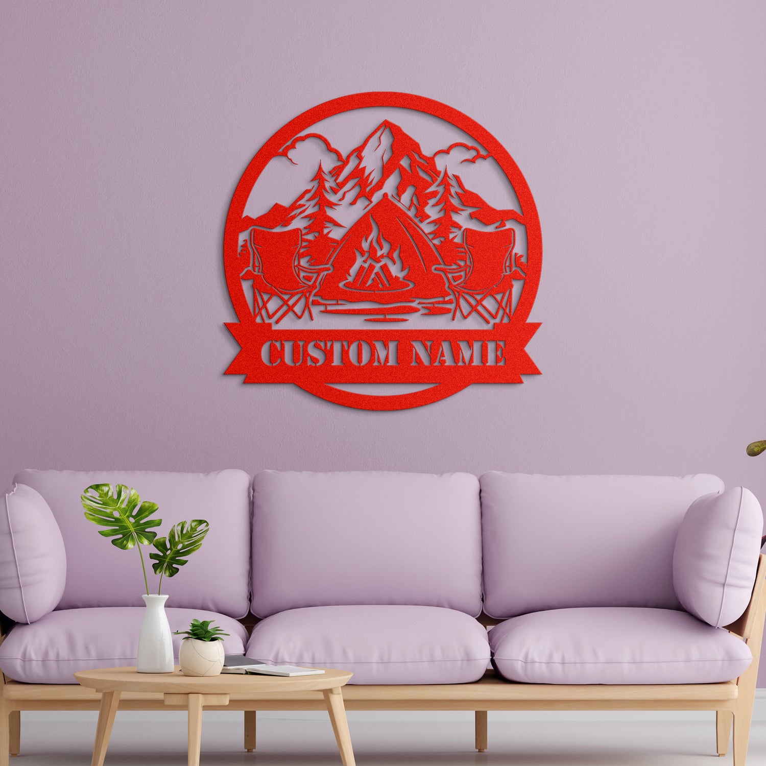 Personalized Campfire Metal Sign
