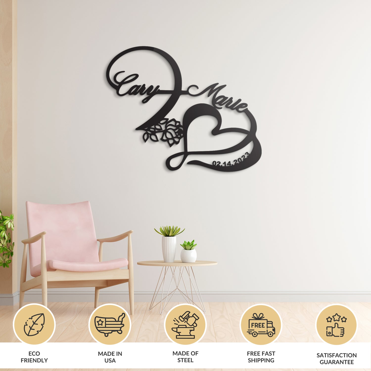 Couple - Personalized Love Metal Sign