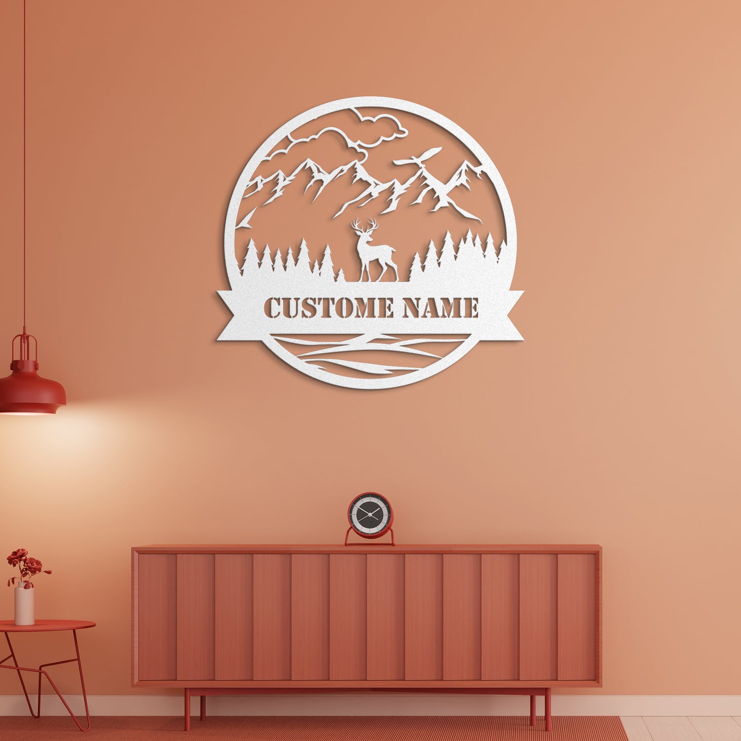 Personalized Nature Metal Sign