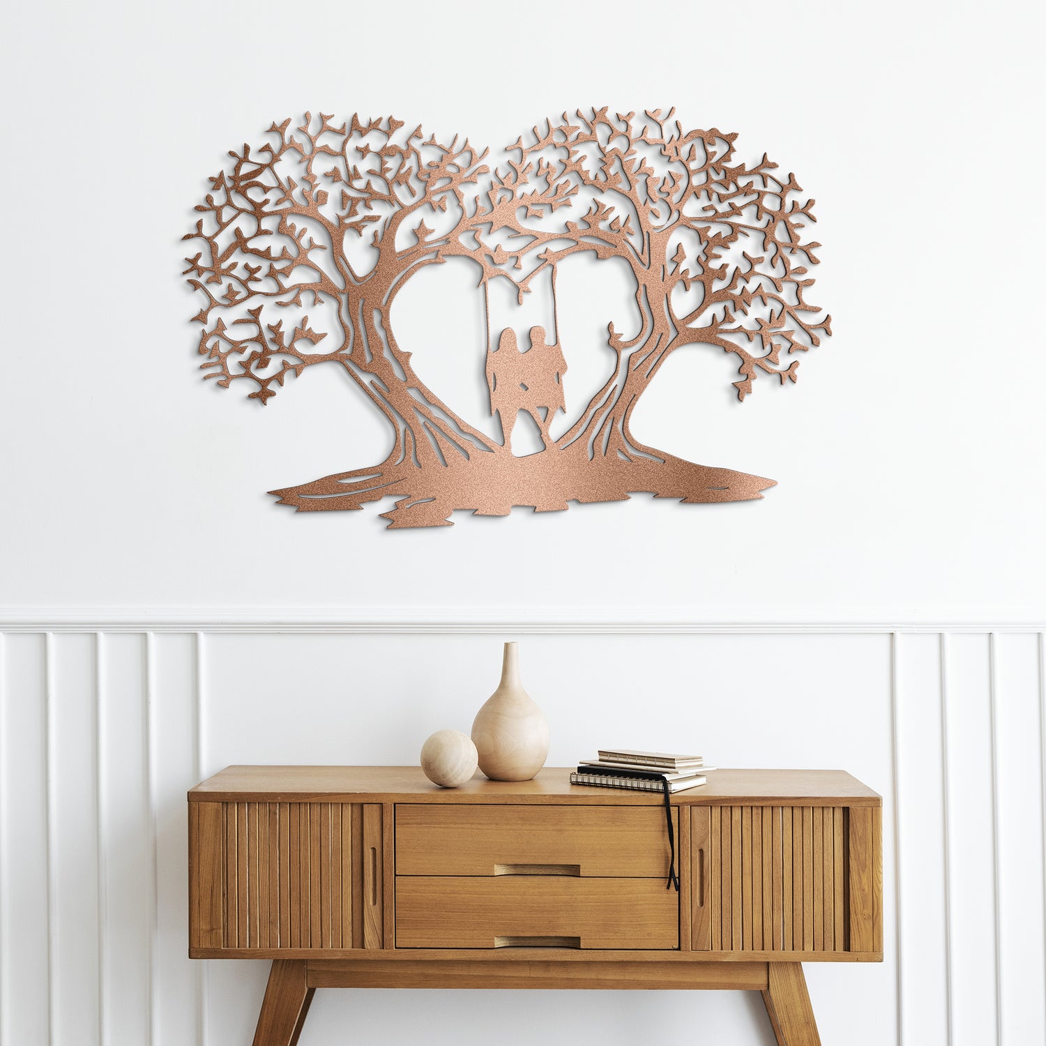 Tree of Love Metal Wall Art