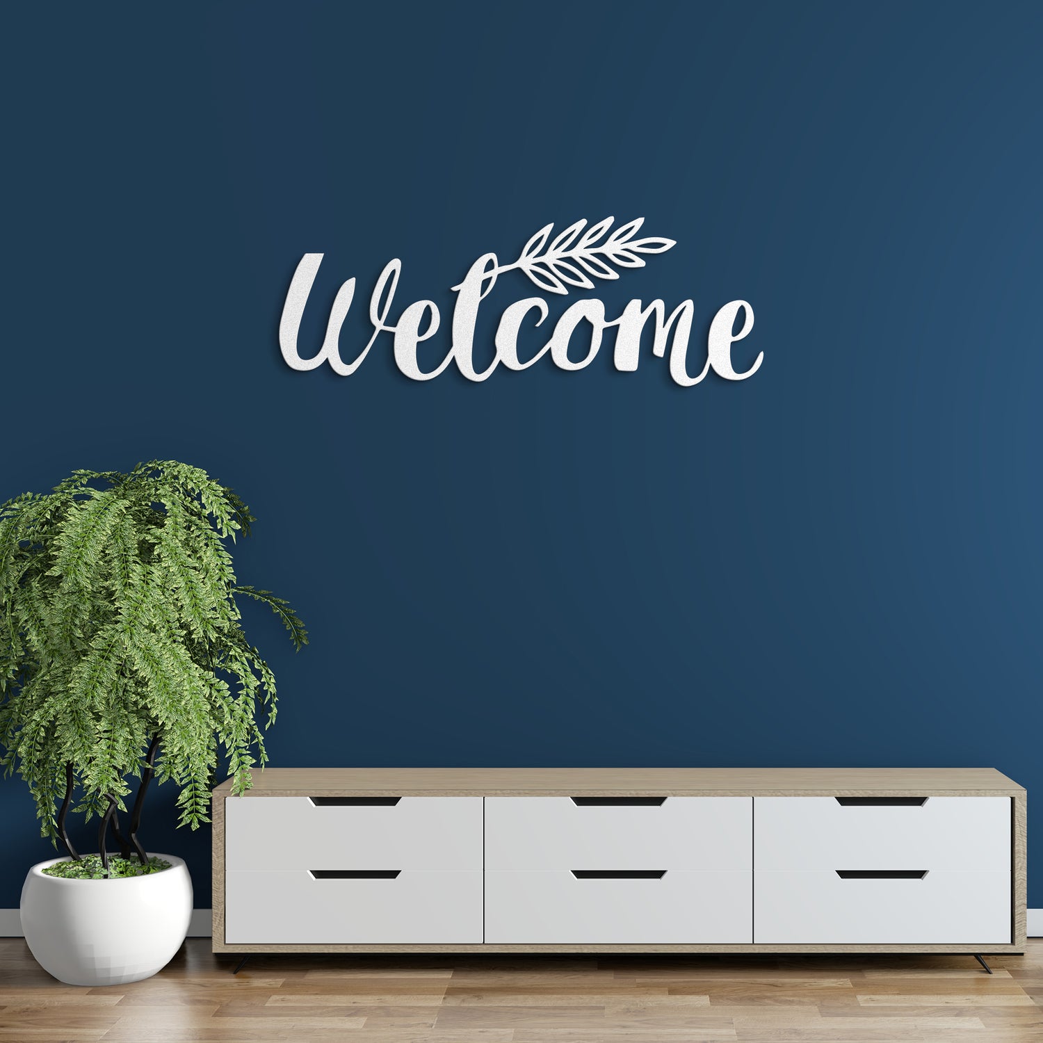 Welcome Quote Metal Sign